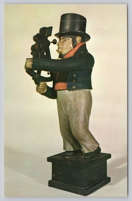 Vintage New Bedford Whaling Museum Postcard The Navigator c.1820