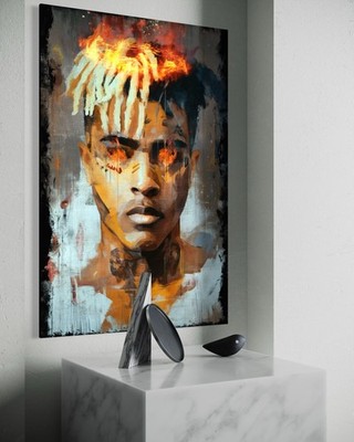 Xxxtentacion Leinwand Bild abstrakt Musik Bild Rap Rapper R.I.P. Kunst Hip-Hop