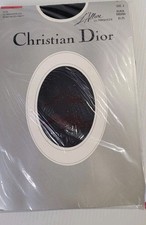 Christian Dior Pantyhose Nylons French Taupe Control top Sandletoe Size 2