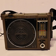 General Electric 3-5507c Portable Amfm Radio 8-track Tape Player Tested