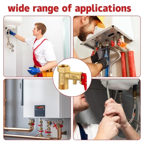 1/2inch Electric Water Boiler Safety Valves Universals Pressure Relief Valves - Afbeelding 7 van 13