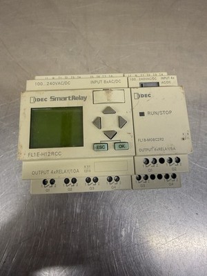 Idec FL1E-H12RCC Smart Relay PLC / FL1B-MO8C2R2 Run/Stop