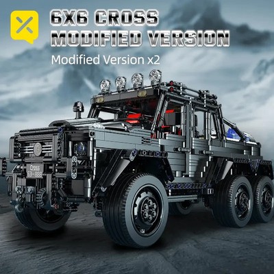 Klemmbausteine Car MOC 6X6 LAND Sets Model 3300 Teile Technik Geschenk