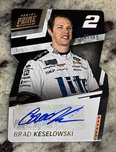 2018 Prime Numbers Die Cut Brad Keselowski No. PNS-BK #’D 8/49