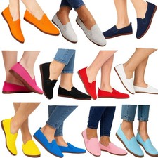 Women's Javer Flossy Espadrilles Flat Unisex Plimsoll Style Shoes