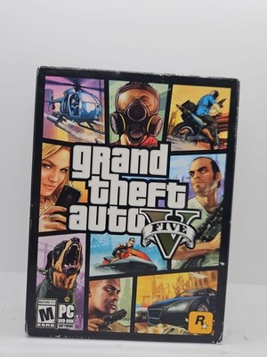 Grand Theft Auto V Five GTA FIVE (5) for PC DVD-ROM 7 Discs Complete