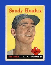 1958 Topps Set-Break #187 Sandy Koufax LOW GRADE (crease) *GMCARDS*