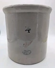 Vintage Red Wing #4 Gallon Crock Large Wing Stoneware - Rare