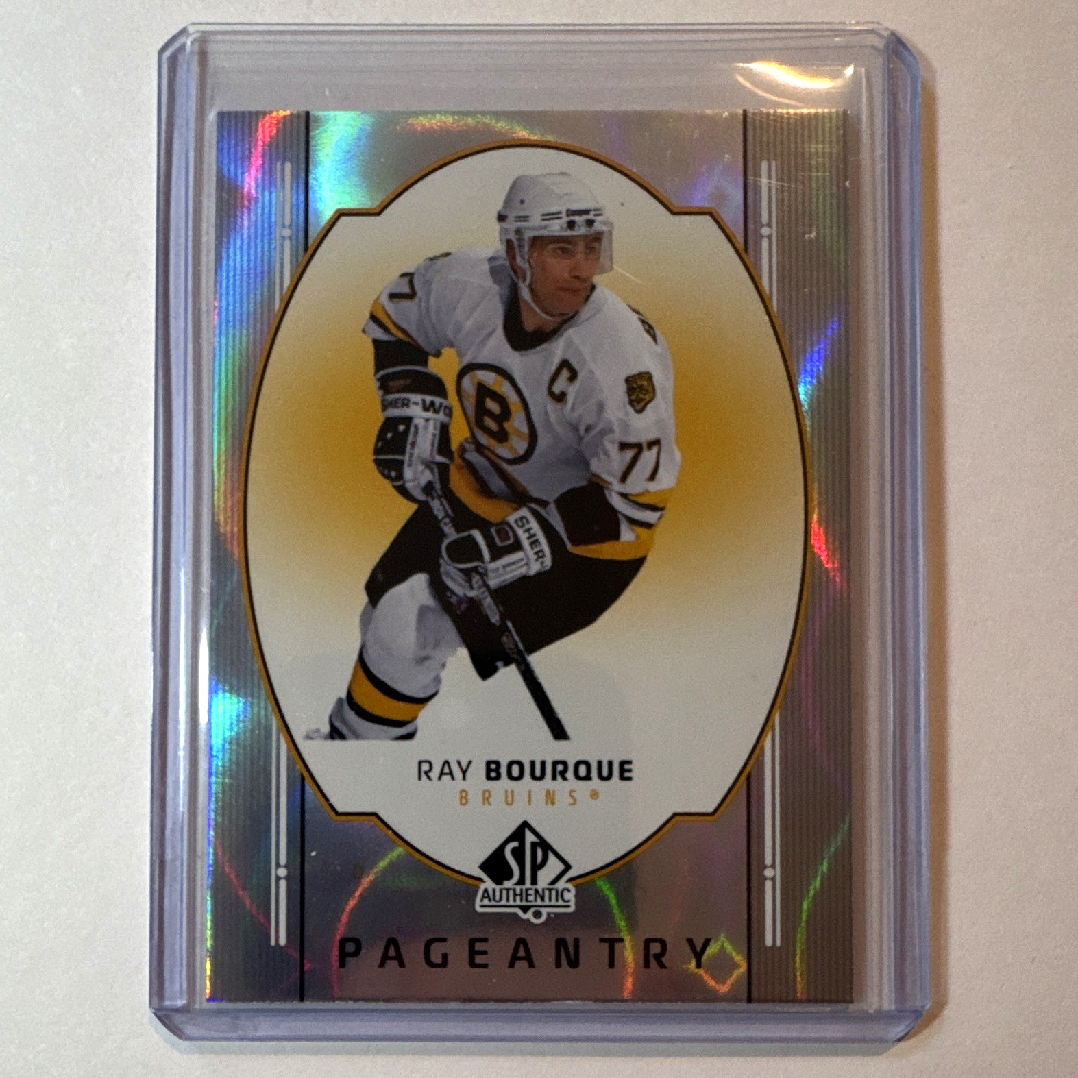 Upper Deck SP Authentic 2025-26 Pageantry Ray Bourque #P-36 Bruins