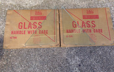 Vent Window Glass Pair 196062 Ford Galaxie Sedan 196162 Mercury Sedan Nos