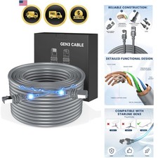 Starlink Cable 100FT/30.5M, High-Speed Starlink Cable for Satellite Starlink ...