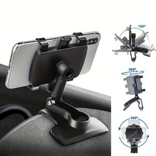 Universal 360  Car Phone Holder Dashboard Clip Mount Stand for 4-7" Phones GPS