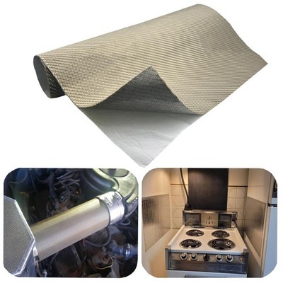 Titanium Exhaust Heat Shield 24'' X 40'' for Wall Behind Grill Exhaust Pipe