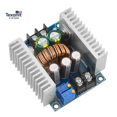 20A 300W High-Power Buck Converter Module DC 6-40V to DC 1.2-36V Adjustable Cons
