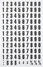 110 Magnetic Numbers for Dry Erase Boards - Easily Changeable, Black, 0.75" H