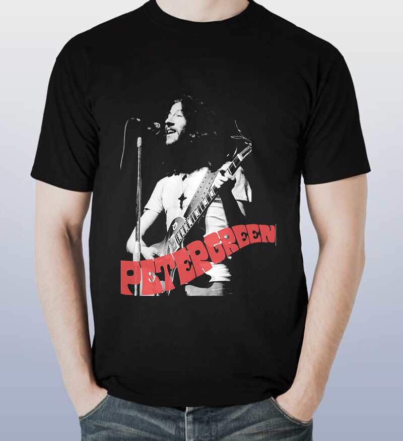 GREEN PETER GREEN Short Slevee Black T-Shirt