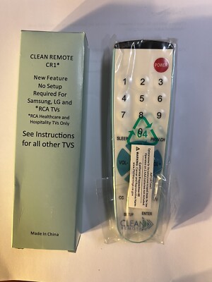 Clean Remote Control CR1 Universal TV Spill Proof Hospitality Type | eBay