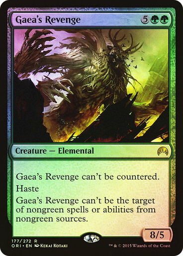 Gaea's Revenge 2x FOIL ORI MTG Magic Origins Rare MINT green Gaea's Revenge 2x FOIL ORI MTG Magic Origins Rare MINT green