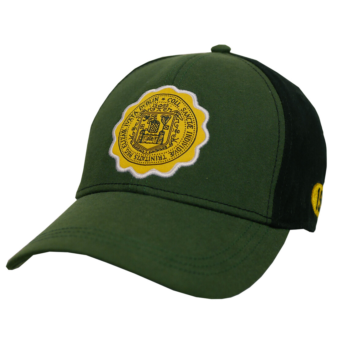 Traditional Craft Baseball Cap Men's Bottle Green Trinity College Ireland  Seal