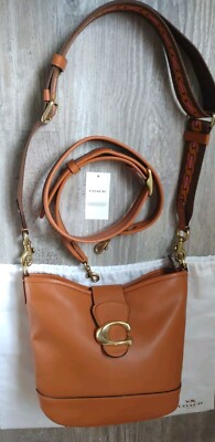 COACH TALI BUCKET BAG SOFT  LEATHER CA112 B4 CANYON RUST COLOR EXTRA STRAP W Tag