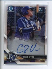 CHRIS DEVITO 2018 BOWMAN CHROME ON CARD ROOKIE AUTOGRAPH AUTO RC AJ5450