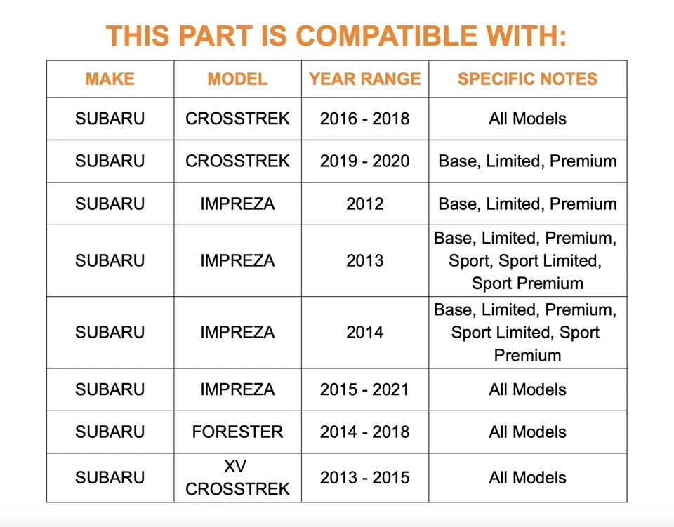 Conjunto de cojinete de cubo de rueda trasera 4x4 MOOG para Subaru Impreza Forester Crosstrek Foto 4 de 4