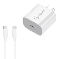 Quick Charge 20W PD Power Adapter Type C Data Cable 6 Feet f Nintendo Switch USA