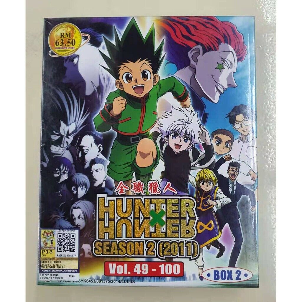 HUNTER X HUNTER SEASON 2 (VOL.49 -100 ) DVD + EXTRA GIFT