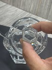 Baccarat Bretagne Crystal Mustard Jar Lid Spoon France Signed Condiments Vintage — photo 7