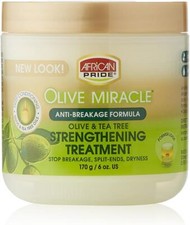 African Pride Olive Miracle Anti-Breakage Formula Strengthening Treatment 170g