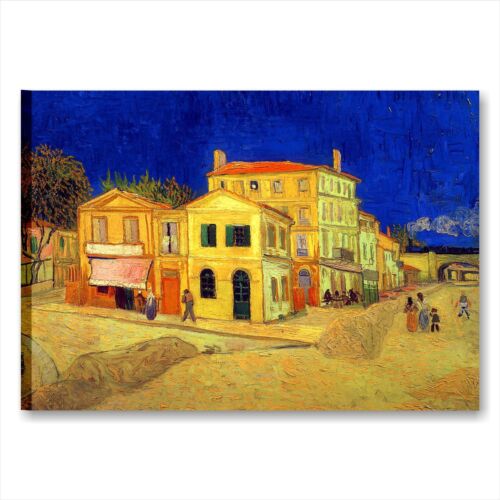 Van Gogh La casa gialla QUADRO MODERNO STAMPA TELA ARTE QUADRI ARREDAMENTO CASA - Photo 1/8