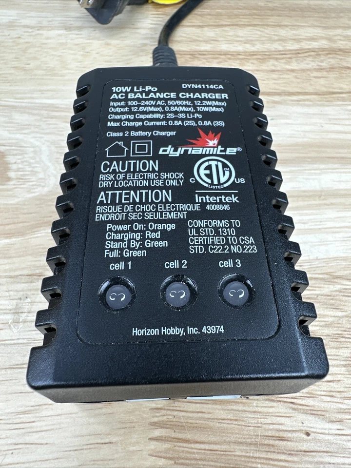 Dynamite DYN4114CA 10W Li-Po LiPo AC Balance Charger Horizon Hobby Inc - Image 3 of 4