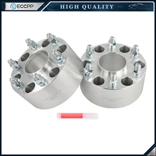 2 Pcs 3" 6x5.5 Hub Centric Wheel Spacers 14x1.5 For Chevy Silverado 1500 Tahoe