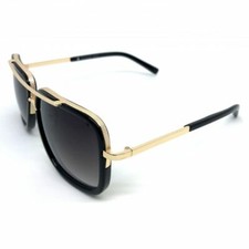 Mens Women LARGE OVERSIZED CLASSIC RETRO VINTAGE AVIATORS Style Black SUNGLASSES