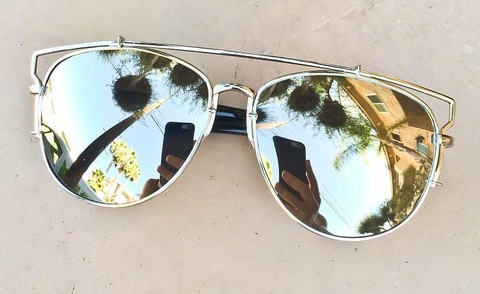Oversized Aviator Sunglasses For Women - Technologic Double Bar Design, UV400 Protection 9 thumbnail image