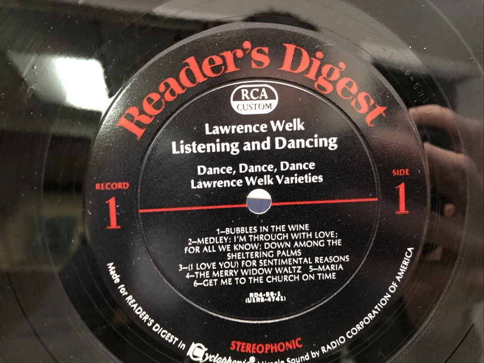 Lawrence Welk Listening And Dancing RDA 59-A VG+ 6-Disc LP Vinyl Record Album Foto 4 de 4