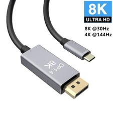 Thunderbolt 3 USB C DP1.4 Cable type-c to displayport 8K 4K for MacPro Display