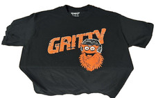 NHL Philadelphia Flyers Hockey Mascot Gritty M Promo blk T Shirt BIN World Ship