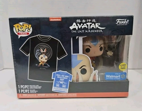Funko Pop Tees 2XL Avatar The Last Airbender AANG WITH MOMO #534 Vinyl Figure