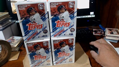 lot of 4 / 2021 Topps Update Series Baseball Blaster Box