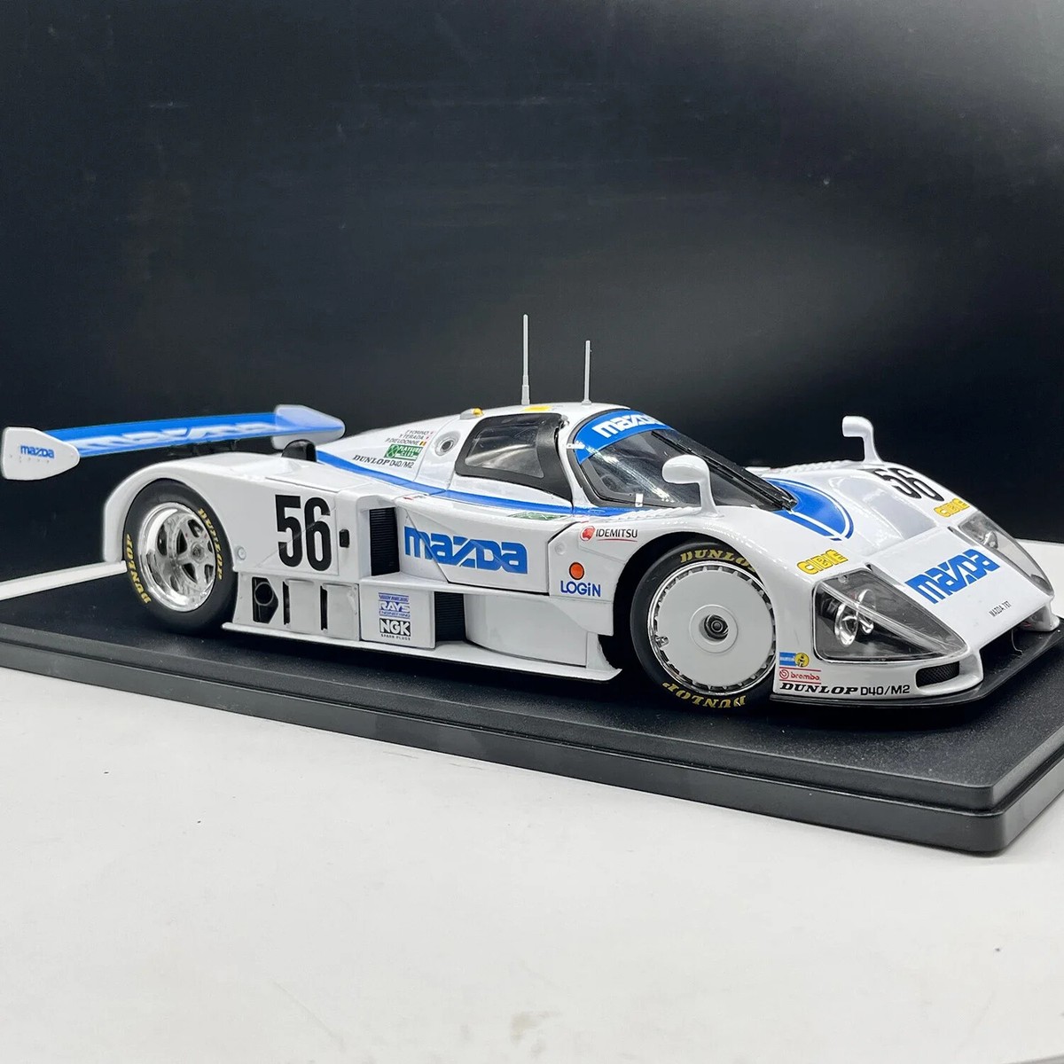 ミニカー IXO 1/18 Mazda 787B IXO 1/18 Scale Mazda 787B Alloy White & Blue Livery Sports