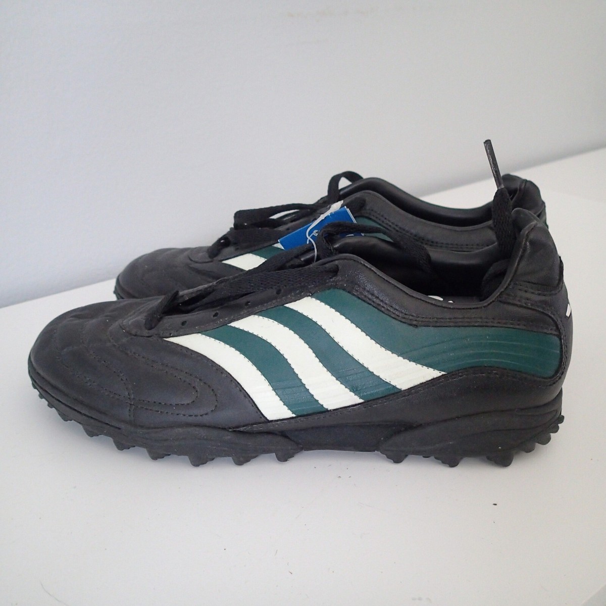 Adidas Koresco Black green white Hard Ground Soccer Cleat Men