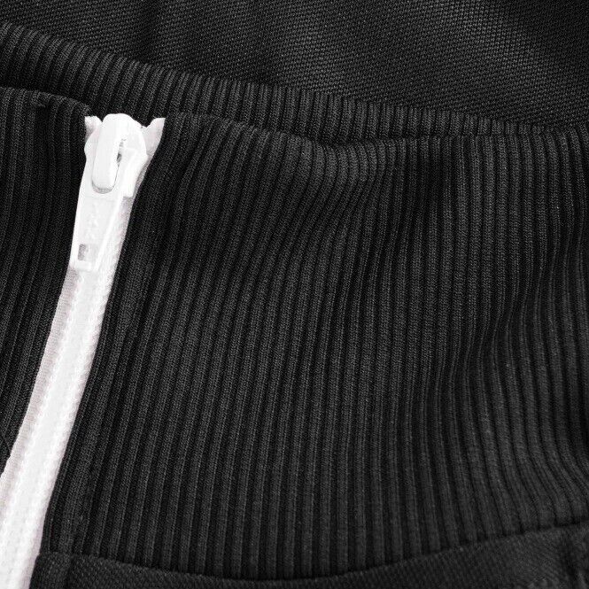 FRED PERRY TAPED TRACK JACKET BLACK FULL ZIP J6231 198 NEW FRED PERRY TAPED TRACK JACKET BLACK FULL ZIP J6231 198 NEW
