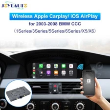 Wireless Apple Carplay For BMW 1/3/5/6/X5/X6 2003-2008 Android Auto Mirror 