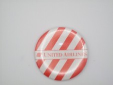 United Airlines Vintage Red and White Stripe Pin in Excellent Condition