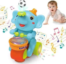 Musical Elephant Toy with Lights & Sounds Levitating Ball Toys Baby Musical Toys