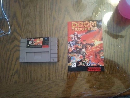 Doom Troopers (Super Nintendo Entertainment System, 1995) Game/manual only