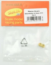 Slot it 11T Sidewinder 6.5mm Inner Diameter Brass Pinion Gear - 2 Pack PS11