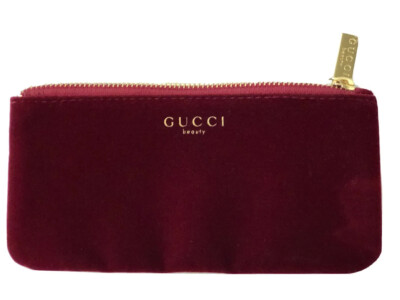 Burgundy Velvet Gucci Makeup Bag Velvet Gucci Red Velvet Beauty