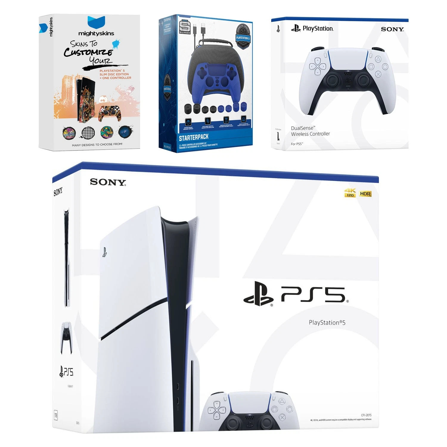 Sony PlayStation 5 Disc + Extra Controller + Accessory Kit vista 3